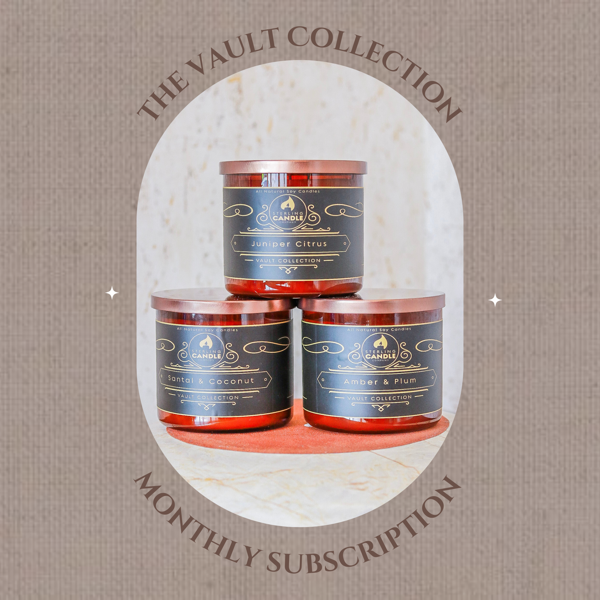 3 WICK CANDLE Monthly Subscription